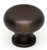 Alno A1134-CHBRZ: 1-1/4" Traditional Round Cabinet Knob - Chocolate Bronze