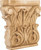 Hardware Resources CAP3RW: 6" x 1-1/4" x 6" Acanthus Capital - Rubberwood