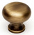 Alno A1134-AEM: 1-1/4" Traditional Round Cabinet Knob - Antique English Matte