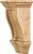 Hardware Resources COR19-1RW: 5" x 4" x 10" Renaissance Corbel - Rubberwood