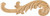 Hardware Resources APL-05-L-MP: 10-3/8" x 1/4" x 3-1/4" Curved Acanthus Applique (left) - Maple