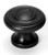 Alno A1047-MB: 1" Traditional Round Cabinet Knob - Matte Black