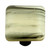 Aquila HK2063-KA: 1-1/2" Swirl Square Cabinet Knob w/Aluminum Post - Black/French Vanilla