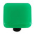 Aquila HK1021-KA: 1-1/2" Solid Square Cabinet Knob w/Aluminum Post - Emerald Green