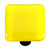 Aquila HK1010-KA: 1-1/2" Solid Square Cabinet Knob w/Aluminum Post - Canary Yellow