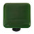 Aquila HK1023-KA: 1-1/2" Solid Square Cabinet Knob w/Aluminum Post - Kelly Green