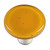 Aquila HK1013-KRB: 1-1/2" Solid Round Cabinet Knob w/Black Post - Medium Amber