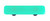 Aquila HK1026-PA: 3" cc Solid Rectangle Cabinet Pull w/Aluminum Post - Light Aqua Blue