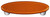 Aquila HK1044-POA: 3" cc Solid Oval Cabinet Pull w/Aluminum Post - Burnt Orange