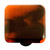 Aquila HK2055-KA: 1-1/2" Swirl Square Cabinet Knob w/Aluminum Post - Black/Opal Orange
