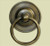 Handcrafted Hardware HRP1018: 3-1/8" Ring Pull w/Round Backplate - Unlacquered Antique Brass Handcrafted Hardware HRP1018: 3-1/8" Ring Pull w/Round Backplate - Unlacquered Antique Brass