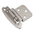 Hickory P243-SN: Surface Mount/Inset Self-Closing Cabinet Hinge (pair) - Satin Nickel