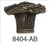 Edgar Berebi 8404ab: 1-1/8 Arts & Crafts Oak Park Cabinet Knob - Artisan Brass