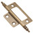 Hickory P8294-AB: Self-Mortise Cabinet Hinge (pair) - Antique Brass