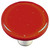 Aquila HK1003-KRB: 1-1/2" Solid Round Cabinet Knob w/Black Post - Brick Red