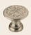 Omnia 7105/30.15A: 1-3/16" Ornate Round Cabinet Knob - Pewter