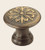 Omnia 7105/40.SB: 1-9/16" Ornate Round Cabinet Knob - Shaded Bronze