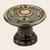Omnia 7420/46.SB: 1-13/16" Ornate Round Cabinet Knob - Shaded Bronze