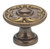 Omnia 7420/46.SB: 1-13/16" Ornate Round Cabinet Knob - Shaded Bronze
