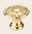 Omnia 7420/46.3: 1-13/16" Ornate Round Cabinet Knob - Polished Brass
