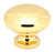 Alno A1135-PB: 1-1/2" Traditional Round Cabinet Knob - Polished Brass