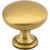 Elements 3910-SB: 1-3/16" Madison Round Cabinet Knob - Satin Brass