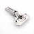 Sugatsune 304B-C46/19: 19mm Overlay Self-Closing Concealed Hinge - Polished Stainless Steel
