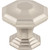 Top Knobs TK348BSN: 1-1/2" Chalet Octagon Cabinet Knob - Brushed Satin Nickel