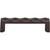 Top Knobs TK561SAB: 3-3/4" cc Quilted Flat Bar Cabinet Pull - Sable