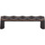 Top Knobs TK561UM: 3-3/4" cc Quilted Flat Bar Cabinet Pull - Umbrio