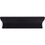 Top Knobs TK553BLK: 3" cc Glacier Tab Cabinet Pull - Flat Black
