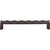 Top Knobs TK563SAB: 6-5/16" cc Quilted Flat Bar Cabinet Pull - Sable
