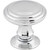 Top Knobs TK320PC: 1-1/4" Reeded Round Cabinet Knob - Polished Chrome