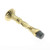 IDH Brass 13097-003: 4" Ribbon & Reed Arrow Base Door Stopper - Polished Brass