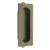 IDH Brass 25400-005: 3-1/8" Solid Brass Rectangular Flush Pull - Antique Brass