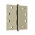 IDH 84545-014: 4-1/2" Extruded Square Corner Door Hinge (Pair) - Bright Nickel