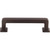 Top Knobs TK703SAB: 3-3/4" cc Ascendra Rectangular Bar Cabinet Pull - Sable