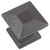 MNG 83513: Large Poise Square Cabinet Knob w/Back Plate - Distressed Pewter MNG 83513: Large Poise Square Cabinet Knob w/Back Plate - Distressed Pewter