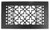 Acorn GL4BG: 14" x 8" Cast Iron Cast Iron Floor Register and Louvres - Black