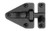 Acorn AL5BR: 2-13/16" Drop Bar Cabinet Latch - Black Smooth Iron