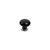 Century 27417-26BK: 1-3/8" Nordic Cabinet Knob - Polished Chrome/ Plain Black