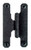 Acorn RH2BQ: 3" H Cabinet Hinge with 3/8" Offset (pair) - Black Rough Iron