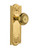 Nostalgic 701252: Meadows Backplate w/Meadows Knob Passage Door Set - Polished Brass
