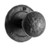 Acorn IWABD: 2" Dummy Knob w/Round Rose - Black Iron