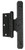 Acorn RH9BQ: 7" Half Surface Hinge (pair) - Black Rough Iron