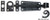 Acorn RL4BP: 4" Surface Bolt - Black Rough Iron