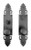 Acorn WTMBD: Warwick Double Knob/Double Escutcheon Dummy Set - Rough Iron Acorn WTMBD: Warwick Double Knob/Double Escutcheon Dummy Set - Rough Iron