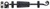 Acorn RL6BP: 9" Surface Bolt - Black Rough Iron