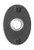 Acorn AMQBP: 2-3/8" Bean Electronic Door Bell Button - Black Smooth Iron