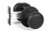 Acorn RUGBI: 2-3/8" Double Knob Passage Set w/Round Rose - Black Rough Iron Acorn RUGBI: 2-3/8" Double Knob Passage Set w/Round Rose - Black Rough Iron